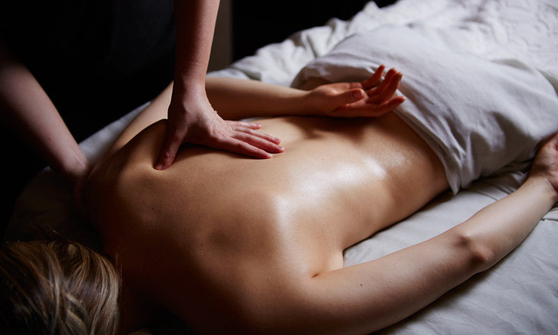 Raunchy massage session
