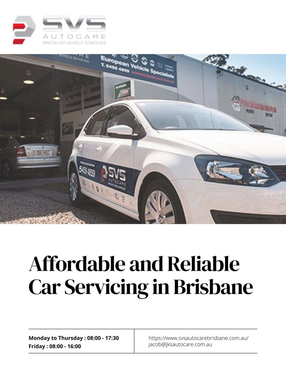 SVS Autocare Brisbane cover