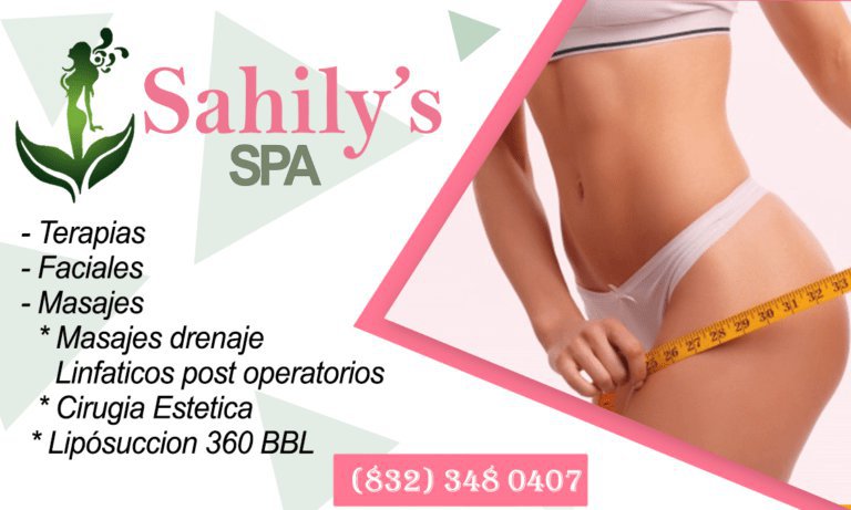 Sahily's Spa 832 348 0407 cover