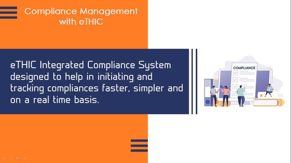 Compliance Management with eTHIC cover
