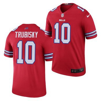 10 Mitchell Trubisky Nike Red Color Rush Vapor Limited Player Jersey cover