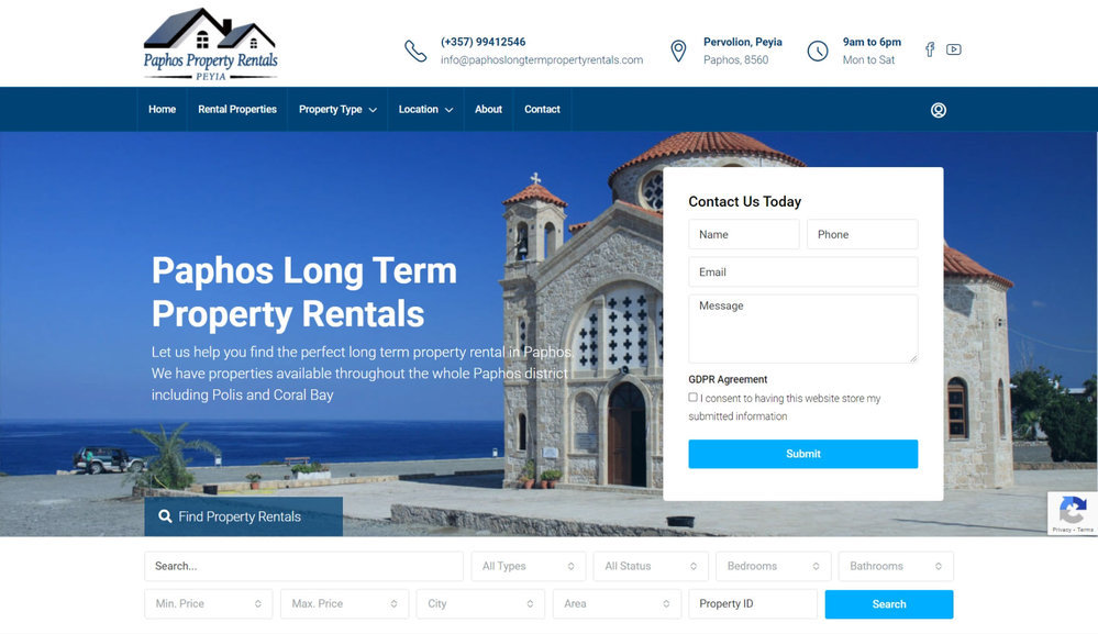 Paphos Long Term Property Rentals cover