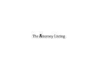 The Attorney Listings