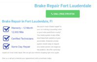 Brake Repair Fort Lauderdale