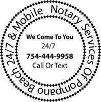 Notary Services of Pompano Beach 24/7 & Mobile