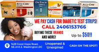 Sell Us Your Strips-Cash for Diabetic Test Strips