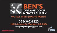 Ben's Garage Door and Gate Supply 