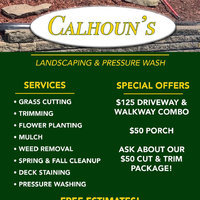 calhoun landscaping & pressure washing