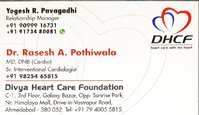 Divya Heart Care Foundation - Dr. Rasesh A Pothiwala